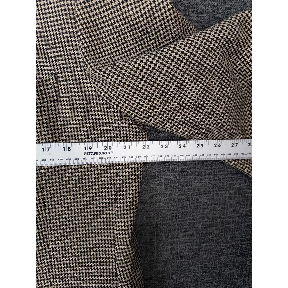VTG Joseph Abboud Houndstooth Blazer Mens‎ 44R Single Breasted Business Academia